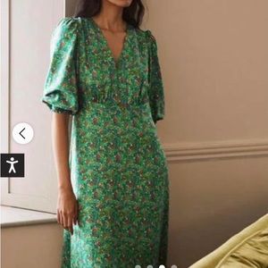 NWT Boden green Glorious British Style dress.